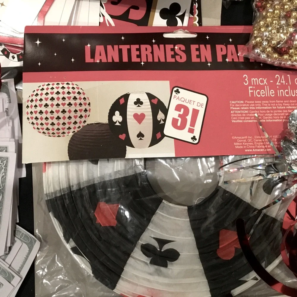 Party supplies. Giant banner,etc..